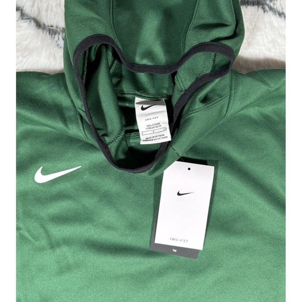 NIKE Dri-Fit Spotlight SS Team Basketball Hoodie Green Men's S *NEW* DC2521-341 - Picture 5 of 7